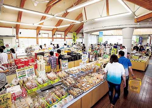 道の駅よこはま「菜の花プラザ」の店内