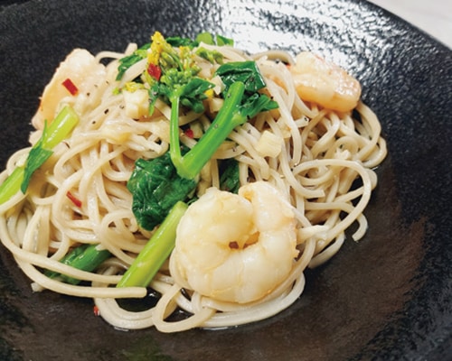 創作パスタの「そばぺぺ」