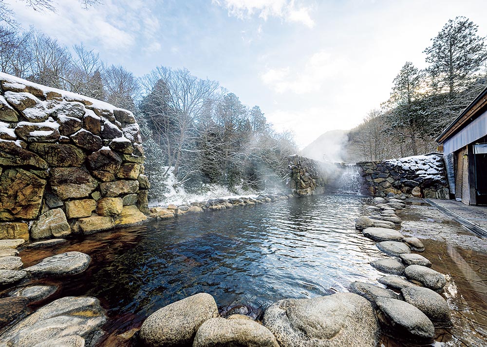 「夫婦カッパの湯」の露天風呂