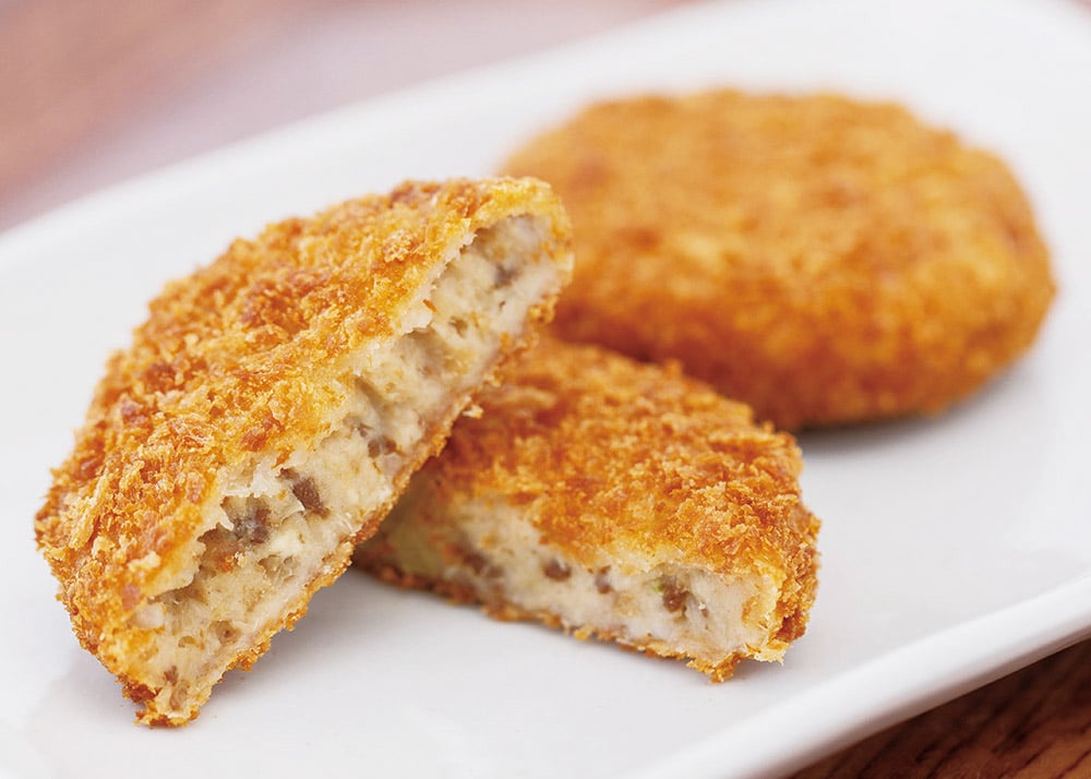 調理後の「いも煮コロッケ」