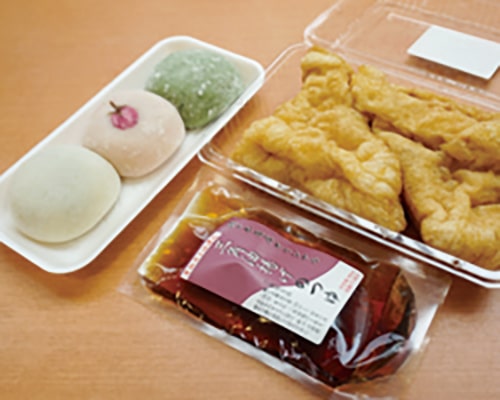 大福と三角揚げ