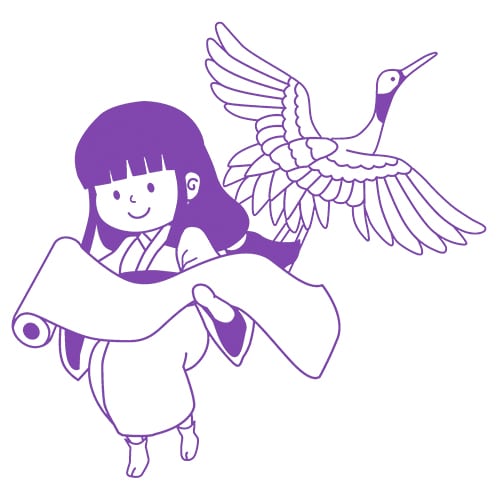 「鶴の恩返し」のイラスト